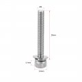 Uxcell M3 X 25mm Stainless Steel Hex Socket Head Cap Screws Bolts Combine With Spring Washer And Plain Washers 10pcs