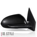 Ki1321218 Factory Style Passenger Right Side Mirror Manual Folding Power Adjust Heated Glass Compatible With Rio 18-20 Paint To