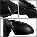 Ki1321218 Factory Style Passenger Right Side Mirror Manual Folding Power Adjust Heated Glass Compatible With Rio 18-20 Paint To