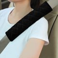 Soft Auto Seat Belt Cover Shoulder Pads 2 Piece Set For Comfortable Driving Universal Fit All Cars Backpacks And Luggage Black 