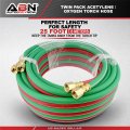 Abn Oxy Acetylene Torch Hose 25 Foot X 1 4 Inch B Fitting Twin Cutting For Welding