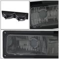 Smoked Lens Front Bumper Light Lamps Compatible With Chevy Gmc C K 1500 2500 3500 Suburban 88-98