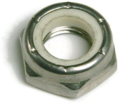 Nylon Hex Jam Lock Nut 18 8 Stainless Steel 10 32 376 In Flats X 110 Height 100 Pieces