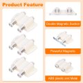 4pack Magnetic Touch Latches Push To Open Magnet Pressure Release For Cupboards Closet Drawer Door White