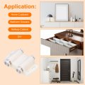 4pack Magnetic Touch Latches Push To Open Magnet Pressure Release For Cupboards Closet Drawer Door White