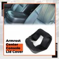 Ecotric Armrest Center Console Lid Cover Compatible With 2007-2014 Chevy Gmc Silverado Sierra Suburban Yukon Jump Seat Top Skin