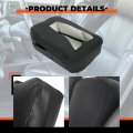 Ecotric Armrest Center Console Lid Cover Compatible With 2007-2014 Chevy Gmc Silverado Sierra Suburban Yukon Jump Seat Top Skin
