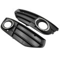 Secos 2pcs Bumper Fog Light Grilles Driver Passenger Front For Audi A4 Allroad B8 2010-2016 Sedan Replace 8k0807681j01c 