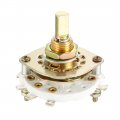 Uxcell 2p3t 2 Pole 3 Position Selectable Single Deck Band Channel Rotary Switch Selector 4pcs