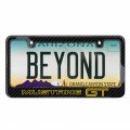 Ipick Image For Ford Mustang Gt Outline In Yellow Black Real Carbon Fiber License Plate Frame