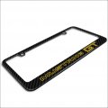 Ipick Image For Ford Mustang Gt Outline In Yellow Black Real Carbon Fiber License Plate Frame