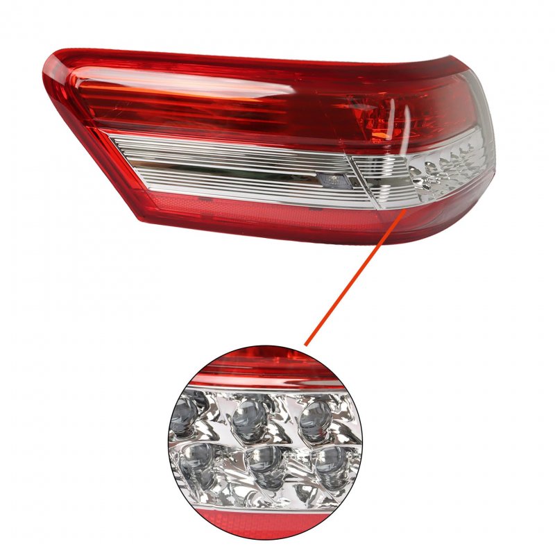 1-pack Left Outer Rear Tail Light Brake Lamp Replacement For 2010-2011 Toyota Camry Driver Side 8156006340 To2804106