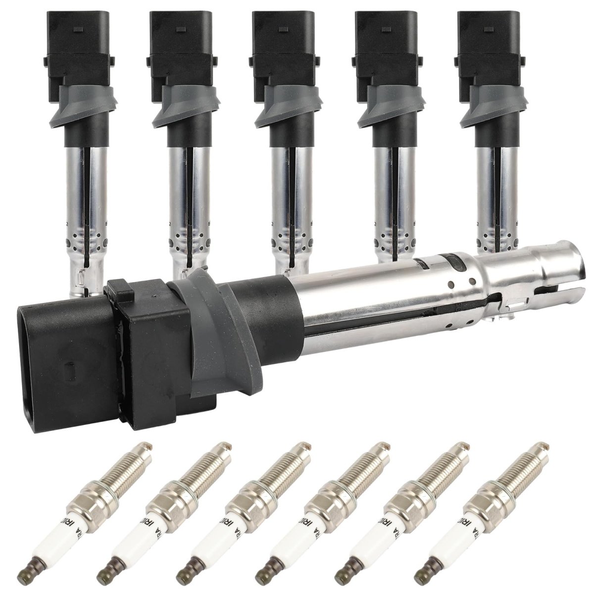 Ignition Coil Pack And Iridium Spark Plugs Kit For Volkswagen Touareg 3 6l V6 Audi Q7 Porsche Cayenne Vw Passat Replaces Uf661