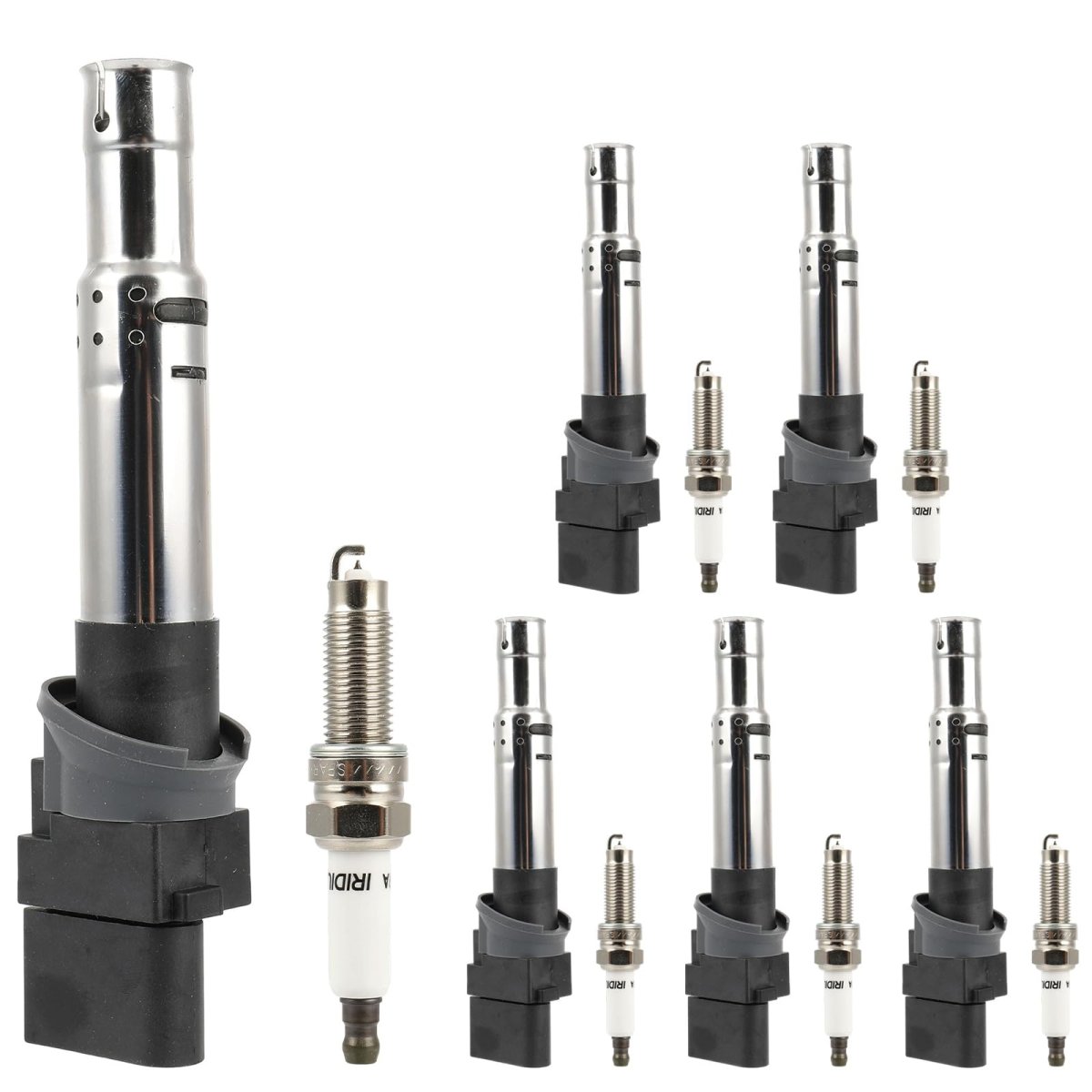 Ignition Coil Pack And Iridium Spark Plugs Kit For Volkswagen Touareg 3 6l V6 Audi Q7 Porsche Cayenne Vw Passat Replaces Uf661