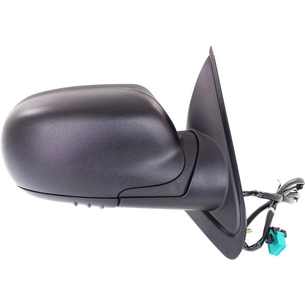 Passenger Side Door Mirror For Gmc Envoy 2002 2009 Power Heated Manual Folding Textured Black Replacement 15206176 Gm1321265