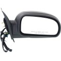 Passenger Side Door Mirror For Gmc Envoy 2002 2009 Power Heated Manual Folding Textured Black Replacement 15206176 Gm1321265