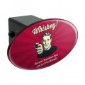 Whiskey Because Sometimes Beer Isn T Fast Enough Funny Humor Oval Tow Trailer Hitch Cover Plug Insert