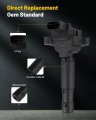 Suitable 2012-25 For Mercedes-benz C250 1 8l L4 2012-2015 Slk250 1 Automotive Replacement Ignition Coils 3-pins Uf658 Set Of 4