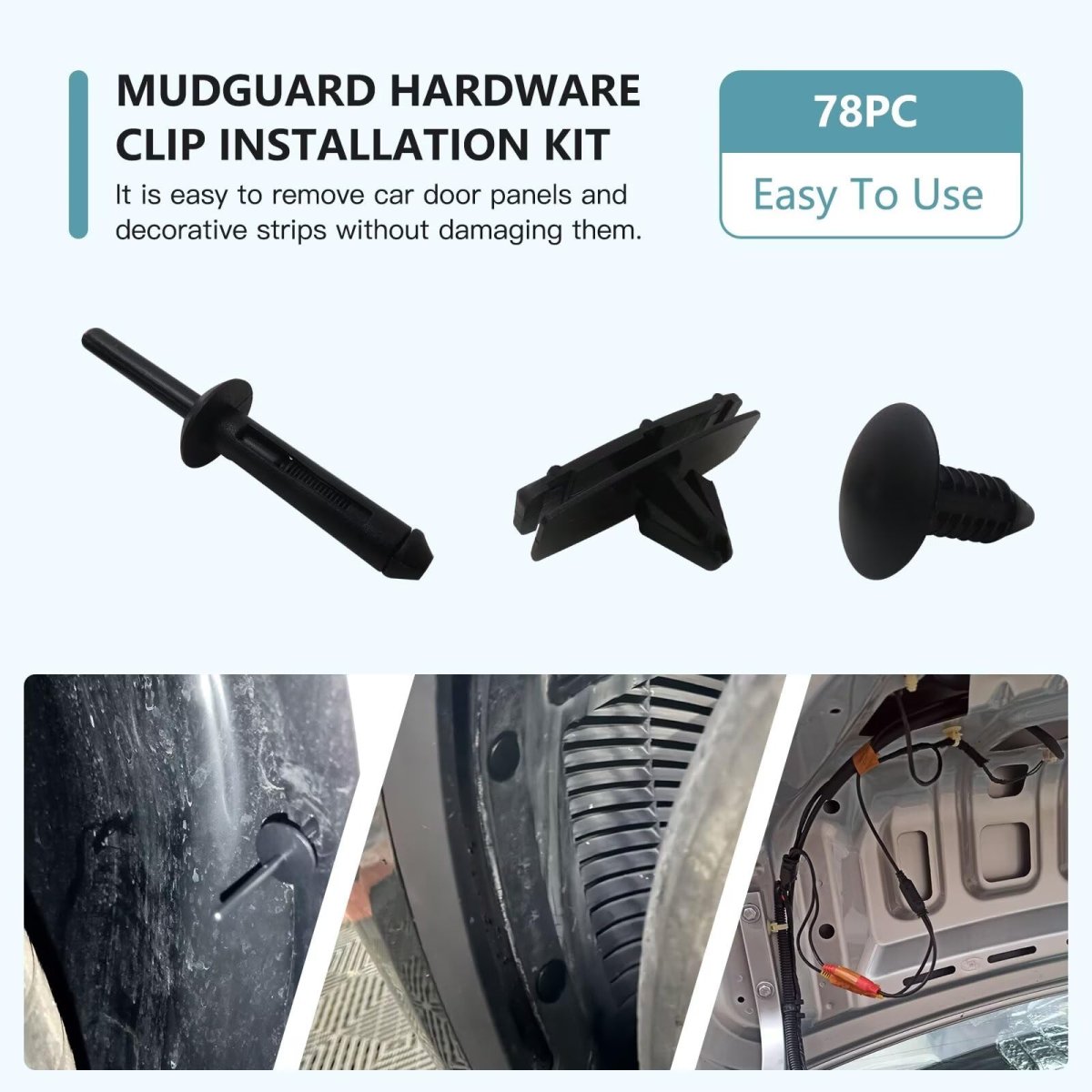 78pc Full Fender Flare Clip Hardware Kit Fit For Jeep Wrangler Unlimited Rubicon Sport Utility 4-door 3 8l 3778cc 231cu In V6