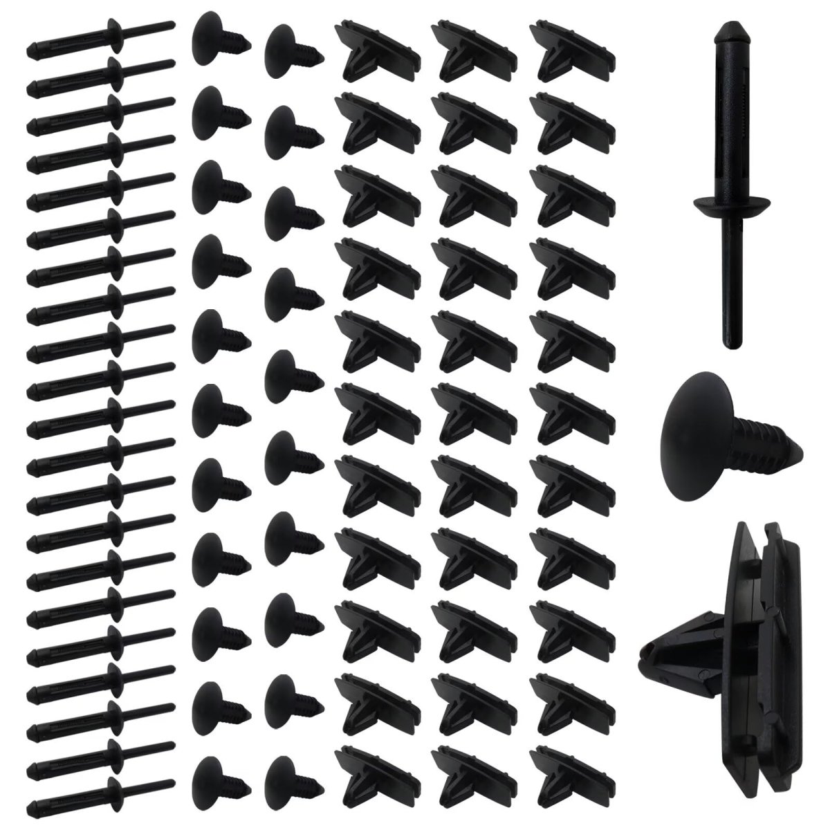 78pc Full Fender Flare Clip Hardware Kit Fit For Jeep Wrangler Unlimited Rubicon Sport Utility 4-door 3 8l 3778cc 231cu In V6