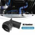 X Autohaux Upper Radiator Coolant Hose Connector 3c0122291d For Volkswagen Beetle Eos Golf Jetta Passat Sportwagen