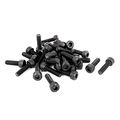 Uxcell M4 X 14mm 12 9 Alloy Steel Hex Socket Head Cap Screws Bolt Black 30pcs