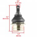 Caltric 2 Upper Ball Joints Compatible With Kawasaki Kfx 400 Kfx400 Kfx-400 2000-2006