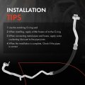 A-premium A C Suction Line Hose Assembly Compatible With Audi Q3 2015-2018 Quattro Compressor To Evap