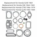 Waltyotur Motorcycle Engine Gasket Set Top End Replacement For Honda Cl90 Ct90 S90 Sl90 1964-1979