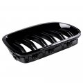 Double Line Glossy Black Kidney Grille Compatible With 2010-2016 2017 Bmw F10 Sedan 520i 523i 525i 528i 530i 535i 550i F11