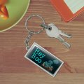 Graphics More Rectangle Hey Boo Victorian Headless Ghost Woman Keychain In Chrome Plated Metal