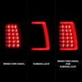 Amerilite For 2003-2006 Chevy Silverado 1500 2500 3500 Dark Black C-type Led Tube Replacment Tail Lights Brake Lamp Set