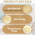 10pcs Cabinet Knob Backplate 1 77 Inch Hex Flower Shape Brass Washers Classical Furniture Decoration Gasket For Drawer Cupboard