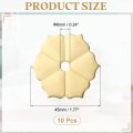10pcs Cabinet Knob Backplate 1 77 Inch Hex Flower Shape Brass Washers Classical Furniture Decoration Gasket For Drawer Cupboard