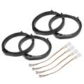 2 Set 6 5 Car Speaker Adapter Spacer Ring With Wire Combination For Honda Accord 2008-2019