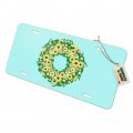 Summer Wreath Sunflowers Novelty Metal Vanity Tag License Plate