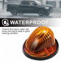 X Autohaux 5pcs Top Cab Marker Light Roof Running Lamps Yollew Covers Lens Yellow Led For Chevrolet C30 C20 K30 K20 1977-1986