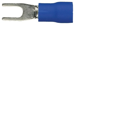 Install Bay Bvst6 Spade Terminal Vinyl Connector 16 14 Gauge 6 Blue 100-pack