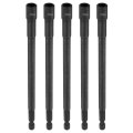 5pcs Hex Nut Driver Drill Bit 7mm Metric 6-point Socket 1 4 Shank Magnetic Setter Cr-v Steel Bolt Sockets For Power Drills