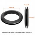 Uxcell Wire Protector Oil Resistant Armature Rubber Grommet 50mm Inner Dia 10pcs Black