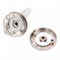 Uxcell Stainless Steel Cubicle Toilet Bathroom Partition Rotating Door Lock Indicator Bolt Silver Tone