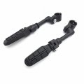 Xkh Group Motorcycle Black Long Angled Adjustable Peg Mounting Kit Footpeg Foot Rest For V-star Roadstar Suzuki Boulevard