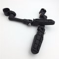 Xkh Group Motorcycle Black Long Angled Adjustable Peg Mounting Kit Footpeg Foot Rest For V-star Roadstar Suzuki Boulevard