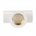 Uxcell 20mm X 1 2pt Female Slip Pvc Pipe Fitting Tee T-shaped 2 Pcs