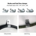 40pcs Brake And Fuel Line Clips 10 Of Each Size 3 16 1 4 5 8