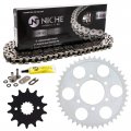 Niche Drive Sprocket Chain Combo For Suzuki Gs750e Gs750es Front 14 Rear 43 Tooth 530v O-ring 112 Links