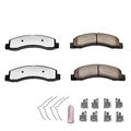 Z36-756 Front Carboniber Ceramic Brake Pads With Installation Hardware For Ford F 250 Super Duty F 350 And Excursion 