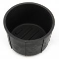 Red Hound Auto 2009-2014 For Ford F150 Flow Through Center Console Rear Left Side Cup Holder Insert Rubber Liner 