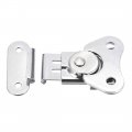 Uxcell 1 57-inch Iron Butterfly Twist Latch Keeper Toggle Clamp For Case Box Silver