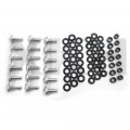 Xkh- Motorcycle Silver Normal Fairing Bolts Compatible With 2004 2005 Kawasaki Ninja Zx10 Zx10r B075dx38jz